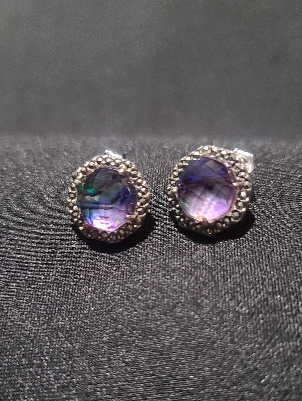 Abalone SterlingSilver Stud Earrings